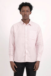 Men's Casual Shirt (Pink Stripe)
