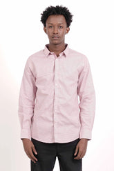 Men's Casual Shirt (Maroon Check)