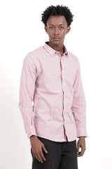 Men's Casual Shirt (Maroon Check)