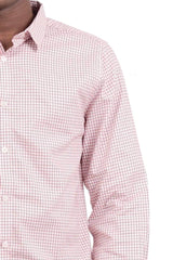 Men's Casual Shirt (Maroon Check)