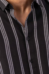 Men's Casual Shirt (Black)