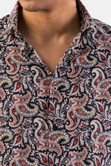 Men's Casual Shirt (Black Printed)