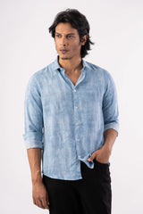Men's Casual Shirt (Blue)
