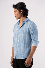 Men's Casual Shirt (Blue)