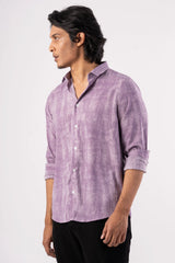 Men's Casual Shirt (Lavender)