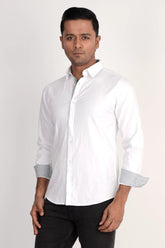 Mens Casual Shirt (White)
