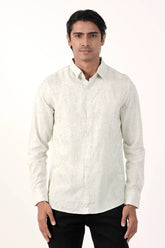 Mens Casual Shirt (Green Printed)
