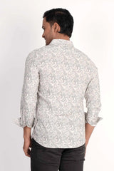 Mens Casual Shirt (Sage Printed)