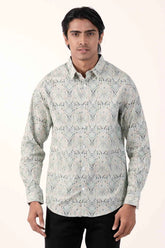 Mens Casual Shirt (Sage Printed)
