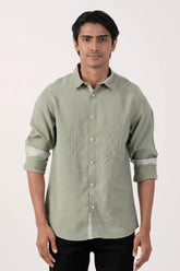 Mens Casual Shirt (LIGHT GREEN)