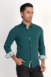 Mens Casual Shirt (Dk. Green)