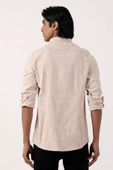 Mens Casual Shirt (Beige)