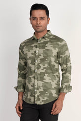 Mens Casual Shirt (Camo)