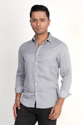Mens Casual Shirt (Grey)