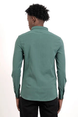 Men's Casual Shirt (Teal)