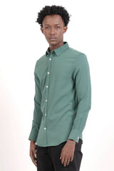Men's Casual Shirt (Teal)