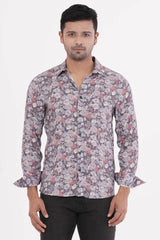 Mens Casual Shirt (Dirty Purple)