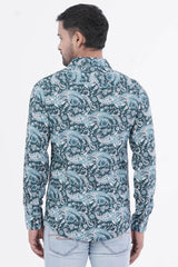 Mens Casual Shirt (Ocean Green)