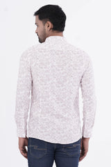 Mens Casual Shirt (Brown Printed)