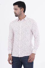 Mens Casual Shirt (Brown Printed)