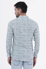 Mens Casual Shirt (Sage Printed)