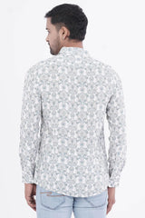 Mens Casual Shirt (Sage Printed)