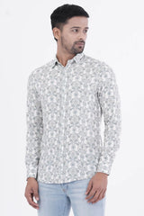 Mens Casual Shirt (Sage Printed)