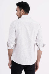 Mens Casual Shirt (Black Printed)