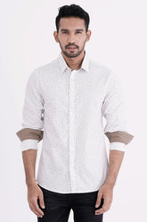 Mens Casual Shirt (Black Printed)