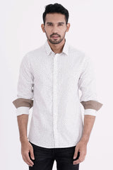 Mens Casual Shirt (Black Printed)