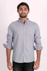 Men's Casual Shirt (Blue)