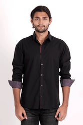 Men's Casual Shirt (Black)