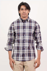 Men's Casual Shirt (Blue Check)
