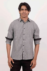 Men's Casual Shirt (Black)