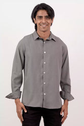 Men's Casual Shirt (Grey)