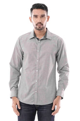 Mens Casual Shirt (Black Check)