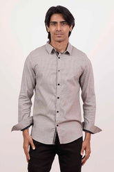 Men's Casual Shirt (Brown)