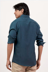 Men's Casual Shirt (Dark Teal)
