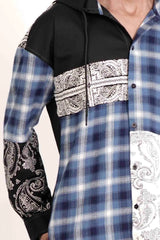 Men's Casual Shirt (Blue Check)