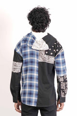 Men's Casual Shirt (Blue Check)