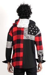 Men's Casual Shirt (Red Check)