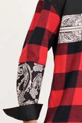 Men's Casual Shirt (Red Check)