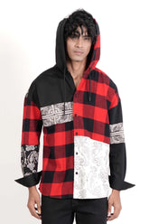 Men's Casual Shirt (Red Check)