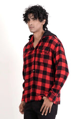 Men's Casual Shirt (Red Check)