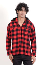 Men's Casual Shirt (Red Check)