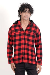Men's Casual Shirt (Red Check)