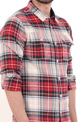 Men's Casual Shirt (Red Check)