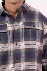 Men's Casual Shirt (Navy Check)