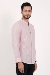 Men's Casual Shirt (Red Stripe)