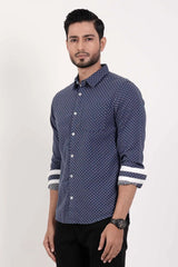 Men's Casual Shirt (Blue)
